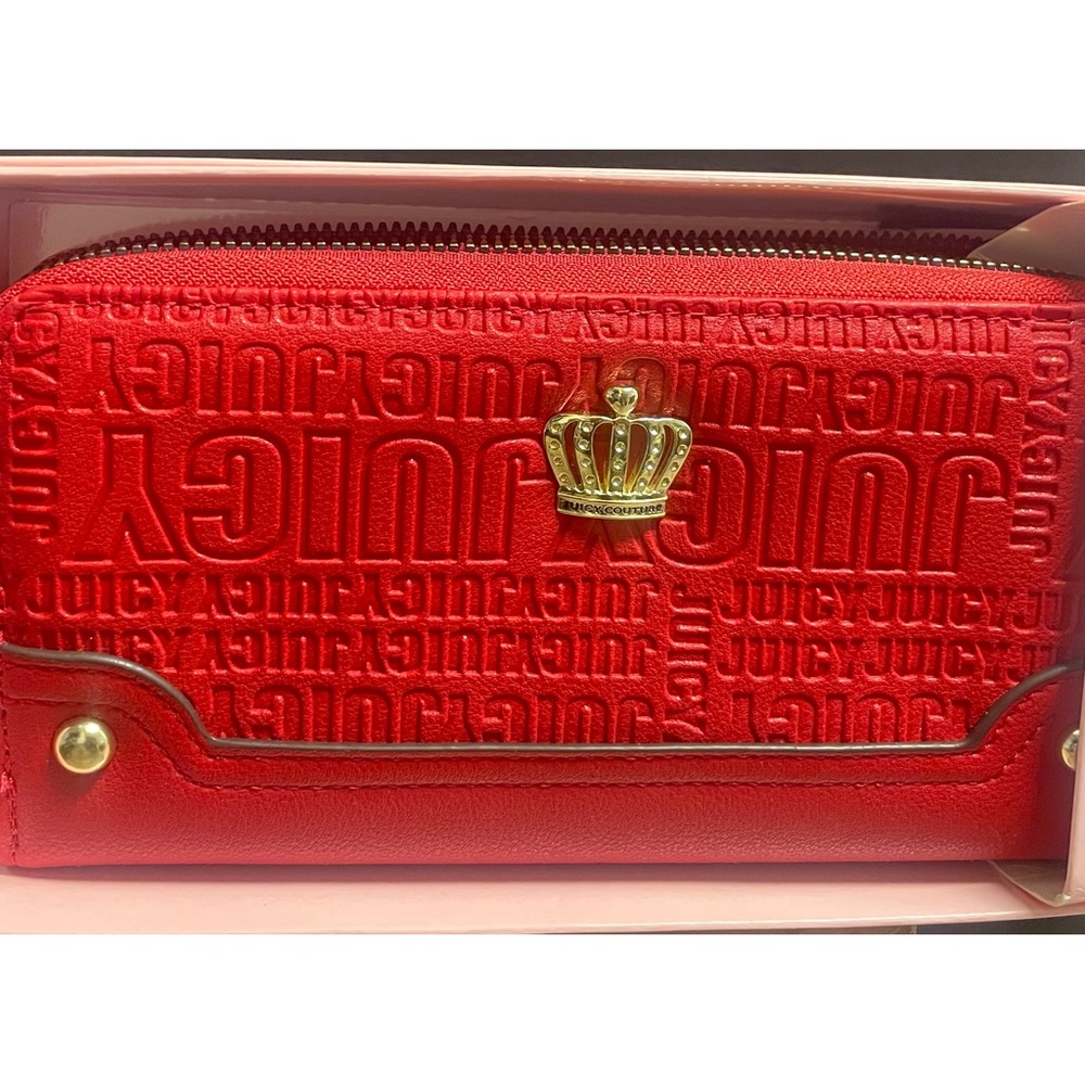 A brand new lipstick red juicy couture wallet / wristlet